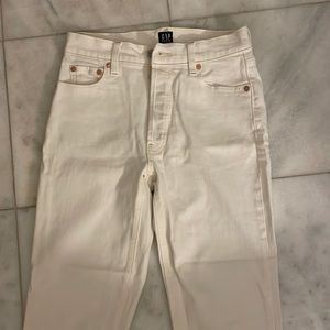 BRAND NEW Ecru Gap High Waisted Mom Jeans